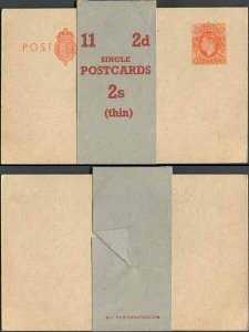 CP100b KGVI 2d Orange Post Office Issue Postcard on Buff Card Mint with Wrapper