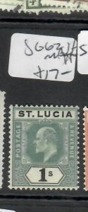 ST LUCIA (P2210B)  KE 1/-  SG  62  MNH 