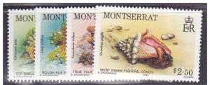 MONTSERRAT 4 SETS MARINE LIFE X1