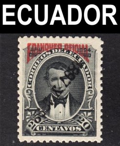 Ecuador Scott O68 INVERTED OVERPRINT ERROR F+ mint OG VLH. 1st issue. FREE...