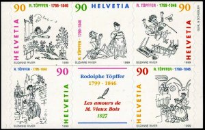 Switzerland 1999 -  Comic Book Bklt,  MNH Block  # 1047a