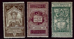 Italy SC#133-135 MNH Fine SCV$48.00...Would fill a great Spot!