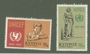 Cyprus #317-318 Mint (NH) Single (Complete Set)
