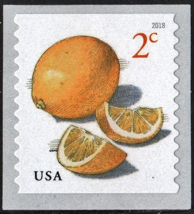 SC#5256 2¢ Meyer Lemons Coil Single (2018) SA