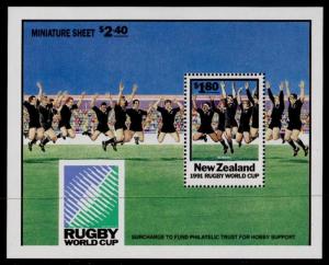 New Zealand 1057a MNH Sports, Rugby World Cup