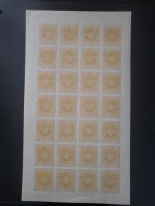 Stamps Cape Verde 13a,b imperforate sheet of 28 nh