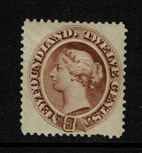 Newfoundland SG# 28, Red Brown, Mint Hinged, sm Hinged, see notes - Lot 071717