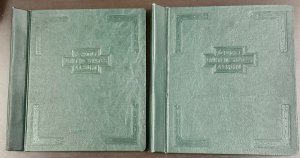 Set of 2 Poole United States Spring Back Albums 10 1/4 x 10 3/4 inches