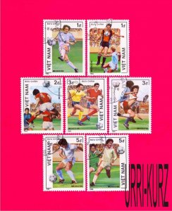 VIETNAM 1986 Sports Football Soccer World Cup Mexico'86 7v Sc1606-12 Mi1664-70
