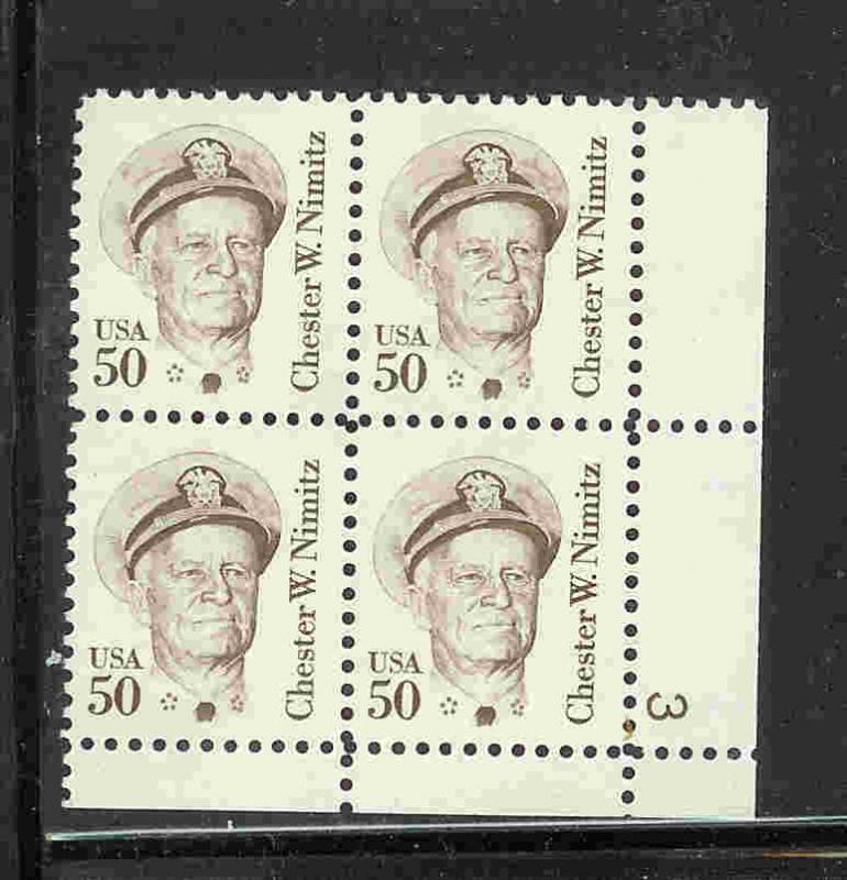 SC# 1869  Plate Block of 4 mvfnhog 1980-85