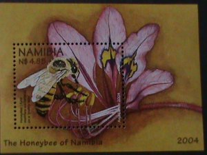 NAMBIA-2004-SC#1034-COLORFUL BEAUTIFUL LOVELY HONEY BEE -MNH S/S VF-LAST ONE