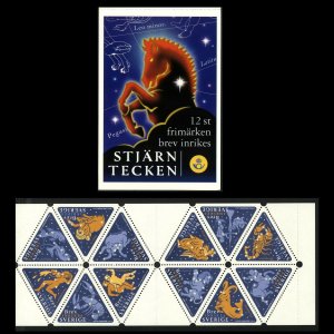 Sweden 1999 Signs of the Zodiac Horoscope booklet cpl 