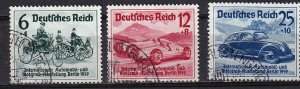 Germany 1939 - Automobile Used set # B134-B136