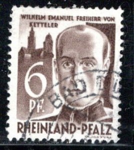 Germany - under French occupation Scott # 6N17, used