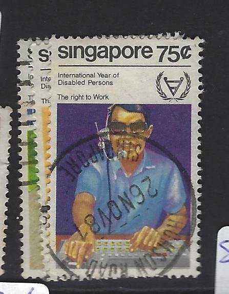 Singapore SG 407, 409-10 Year of Disabled Persons VFU (3gqp)