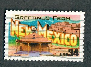 3591 Greetings from New Mexico used single