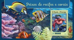 WD03-31-19-St Thomas - 2016 Corals & Reef Fish - Stamp Souvenir Sheet - ST16405b