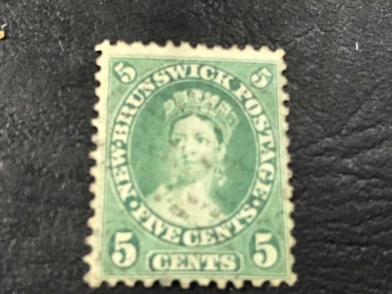 NEW BRUNSWICK # 8-USED------YELLOW/GREEN------1860-63