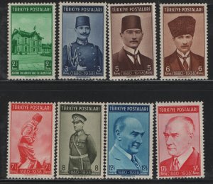 TURKEY, 833-840 ,  MINT HINGED,    SET
