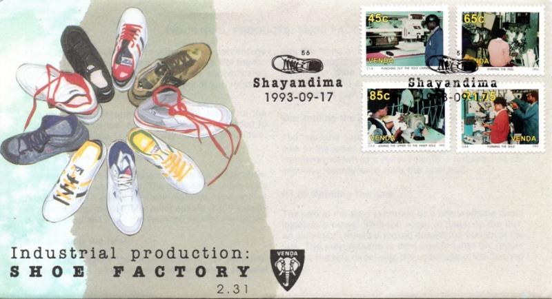 Venda - 1993 Shoe Factory FDC SG 256-259