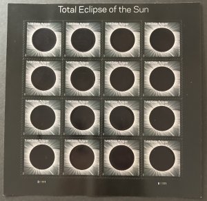 U.S. 2017 #5211 Sheet, Total Solar Eclipse, MNH.