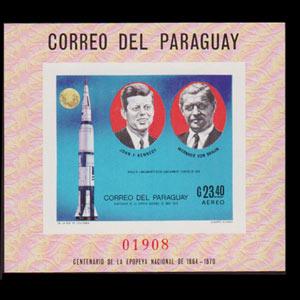 PARAGUAY 1970 - Scott# 1042 S/S Space NH