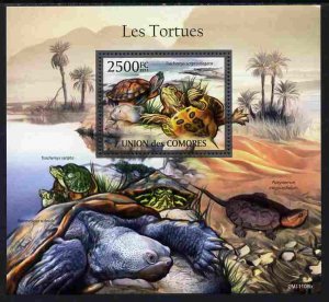 COMORO ISLANDS - 2011 - Turtles - Perf Souv Sheet - MNH - Private Issue