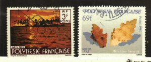 French Polynesia #315, 624 used