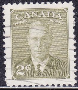 Canada 305 King George VI with Postes-Postage 1951