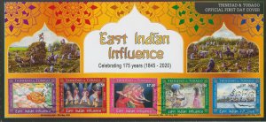 Trinidad & Tobago 2020 FDC Cultures Stamps East Indian Influence Dance 5v Set