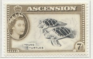 1956 BRITISH COLONY ASCENSION 7d MH* Stamp A4P15F39612-