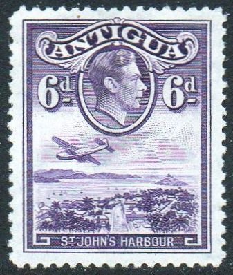 Antigua 1938 6d St John's Harbour  MH