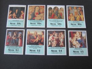 Nevis 1992 Sc 750-757 Christmas Religion set MNH