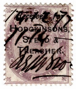 (I.B) QV Commercial Overprint : Hodgkinsons Stead & Treacher