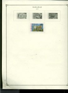 Collection, Bahamas Part B Scott Album Page, 1918/1996, Cat $80 Mint & Used