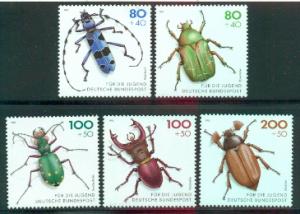 Germany #B745-B749  Mint  VF  NH  Scott $10.45  Beetles