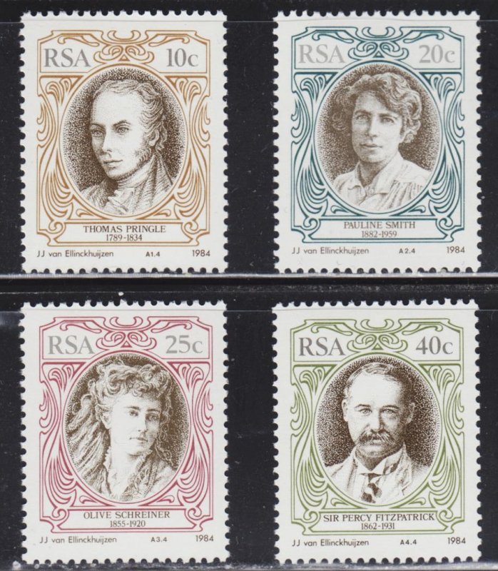 South Africa Scott 626-29 complete set F to VF mint OG NH.