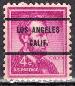 U.S.A.; 1954: Sc. # 1036; Used Pre-Cancelled Single Stamp