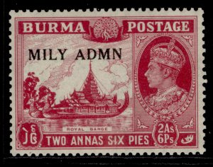 BURMA GVI SG42, 2a 6p claret, NH MINT.