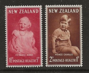 New Zealand Scott catalog # B40-B41 Unused Hinged