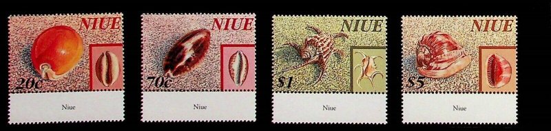 NIUE Sc 717-20 NH ISSUE OF 1998 - SEA SHELLS - (DL24)