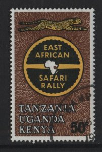 Kenya, Uganda, & Tanzania #149 used 1965  safari rally 50c