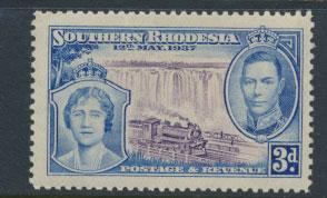 Southern Rhodesia  SG 38  Mint very light trace of Hinge 