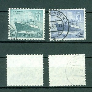 Germany. Berlin. 1955. Cancel. Ship. M.S. Berlin. Sc# 9N113-114.