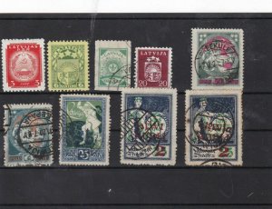 latvia mounted mint +used  stamps  ref 7475 