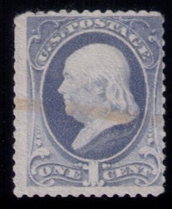 US Sc #158 Used VL Cancel Ultra 1c Franklin F-VF