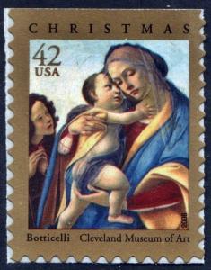 SC#4359 42¢ Madonna and Child Booklet Single (2008) SA