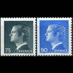 SWEDEN 1974 - Scott# 1077-8 King 75-90o NH