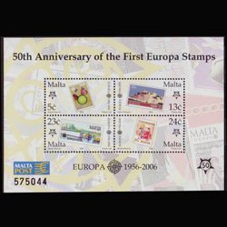 MALTA 2005 - Scott# 1232 S/S Europa Stamps NH