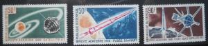 Senegal, Scott # C43-45 MNH, Space, Rockets, Satellite, 1966